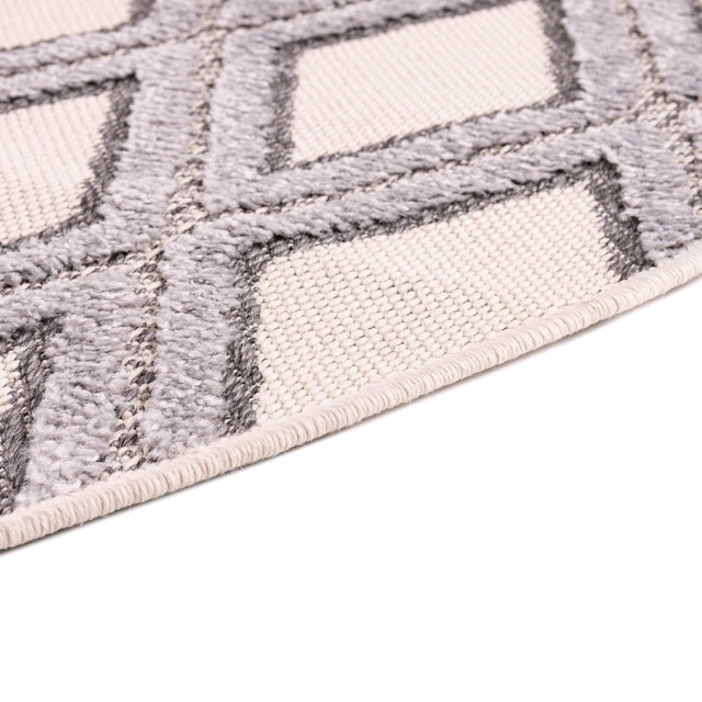 Sandy Beige 3' 3 x 3' 3 Arlo Round Area Rug 100% Polypropylene With Cotton Backing Easy Clean Indoor Living Room Bedroom Dining Office Carpet for Sale at Rug Engine