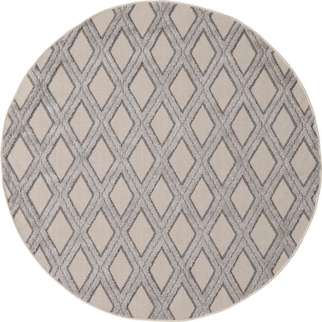 Sandy Beige 5' 3 x 5' 3 Arlo Round Area Rug 100% Polypropylene With Cotton Backing Easy Clean Indoor Living Room Bedroom Dining Office Carpet for Sale at Rug Engine
