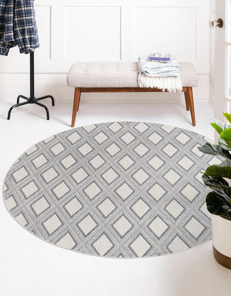 Sandy Beige 5' 3 x 5' 3 Arlo Round Area Rug 100% Polypropylene With Cotton Backing Easy Clean Indoor Living Room Bedroom Dining Office Carpet for Sale at Rug Engine