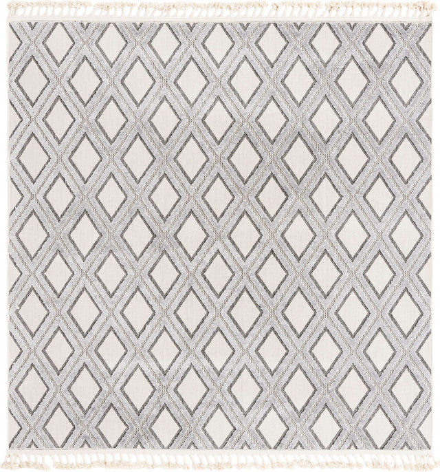 Sandy Beige 7' 10 x 7' 10 Arlo Square Area Rug 100% Polypropylene With Cotton Backing Easy Clean Indoor Living Room Bedroom Dining Office Carpet for Sale at Rug Engine