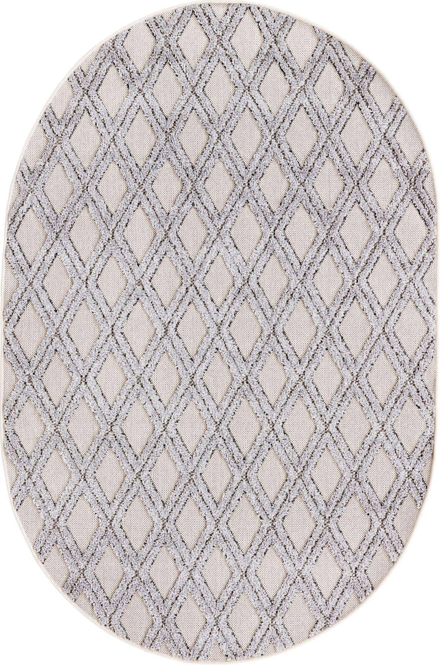 Sandy Beige 4' x 6' Arlo Oval Area Rug 100% Polypropylene With Cotton Backing Easy Clean Indoor Living Room Bedroom Dining Office Carpet for Sale at Rug Engine