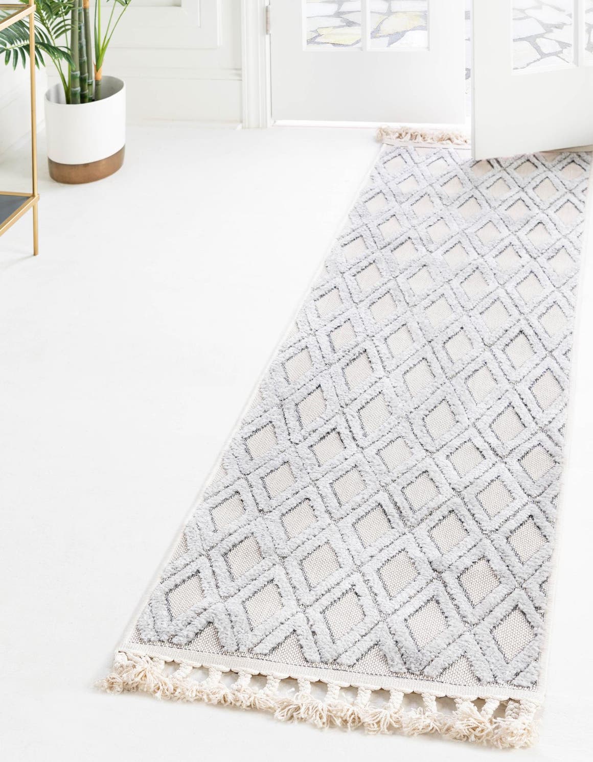 Sandy Beige 2' 7 x 12' Arlo Runner Area Rug 100% Polypropylene With Cotton Backing Easy Clean Indoor Living Room Bedroom Dining Office Carpet for Sale at Rug Engine