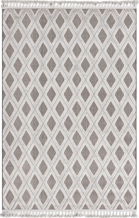 Charcoal 6' x 9' Arlo Rectangle Area Rug 100% Polypropylene With Cotton Backing Easy Clean Indoor Living Room Bedroom Dining Office Carpet for Sale at Rug Engine