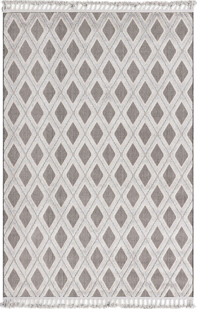 Charcoal 6' x 9' Arlo Rectangle Area Rug 100% Polypropylene With Cotton Backing Easy Clean Indoor Living Room Bedroom Dining Office Carpet for Sale at Rug Engine