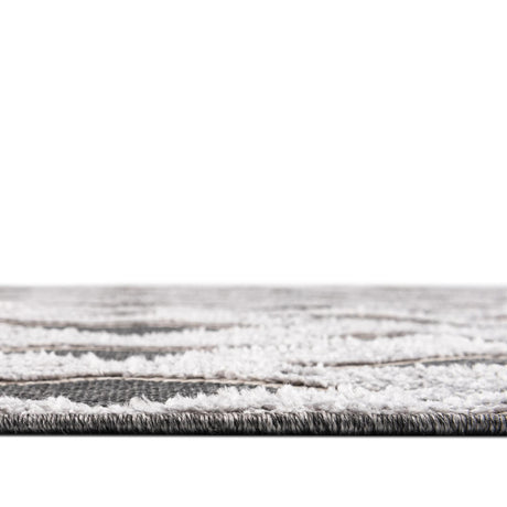 Charcoal 7' 10 x 10' Arlo Rectangle Area Rug 100% Polypropylene With Cotton Backing Easy Clean Indoor Living Room Bedroom Dining Office Carpet for Sale at Rug Engine