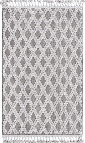 Charcoal 4' x 6' Arlo Rectangle Area Rug 100% Polypropylene With Cotton Backing Easy Clean Indoor Living Room Bedroom Dining Office Carpet for Sale at Rug Engine