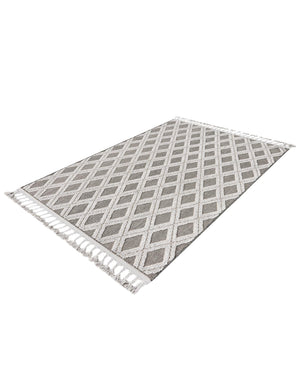 Charcoal 4' x 6' Arlo Rectangle Area Rug 100% Polypropylene With Cotton Backing Easy Clean Indoor Living Room Bedroom Dining Office Carpet for Sale at Rug Engine