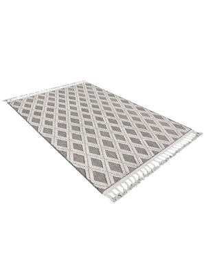 Charcoal 4' x 6' Arlo Rectangle Area Rug 100% Polypropylene With Cotton Backing Easy Clean Indoor Living Room Bedroom Dining Office Carpet for Sale at Rug Engine