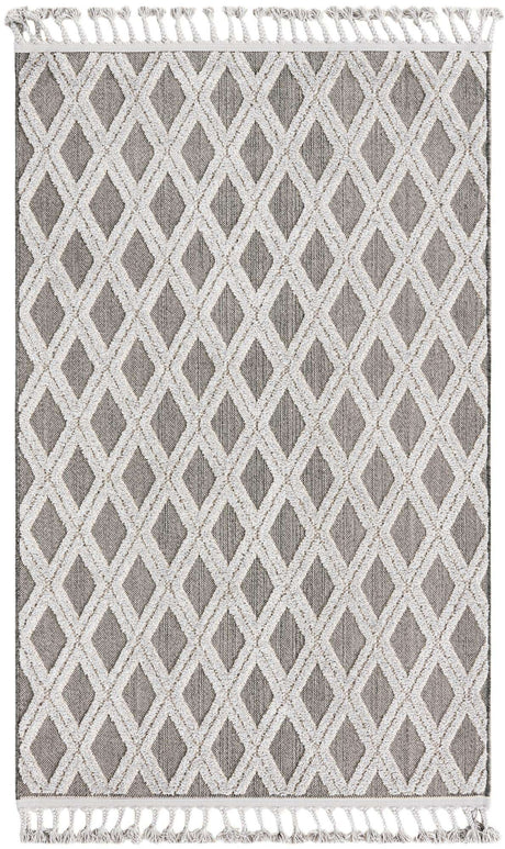 Charcoal 4' x 6' Arlo Rectangle Area Rug 100% Polypropylene With Cotton Backing Easy Clean Indoor Living Room Bedroom Dining Office Carpet for Sale at Rug Engine