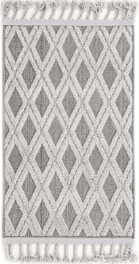 Charcoal 2' x 3' Arlo Rectangle Area Rug 100% Polypropylene With Cotton Backing Easy Clean Indoor Living Room Bedroom Dining Office Carpet for Sale at Rug Engine
