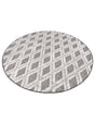 Charcoal 3' 3 x 3' 3 Arlo Round Area Rug 100% Polypropylene With Cotton Backing Easy Clean Indoor Living Room Bedroom Dining Office Carpet for Sale at Rug Engine