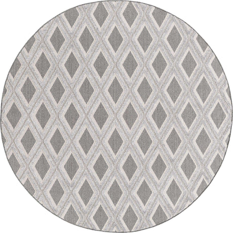 Charcoal 7' x 7' Arlo Round Area Rug 100% Polypropylene With Cotton Backing Easy Clean Indoor Living Room Bedroom Dining Office Carpet for Sale at Rug Engine