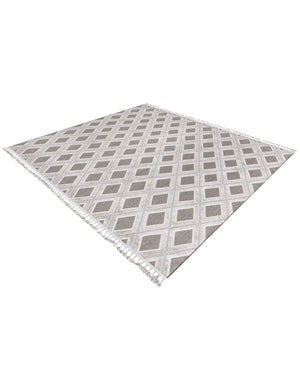Charcoal 9' 10 x 9' 10 Arlo Square Area Rug 100% Polypropylene With Cotton Backing Easy Clean Indoor Living Room Bedroom Dining Office Carpet for Sale at Rug Engine