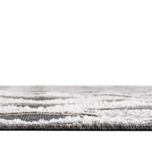 Charcoal 7' 10 x 7' 10 Arlo Square Area Rug 100% Polypropylene With Cotton Backing Easy Clean Indoor Living Room Bedroom Dining Office Carpet for Sale at Rug Engine
