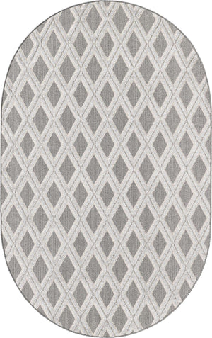 Charcoal 5' 3 x 8' Arlo Oval Area Rug 100% Polypropylene With Cotton Backing Easy Clean Indoor Living Room Bedroom Dining Office Carpet for Sale at Rug Engine