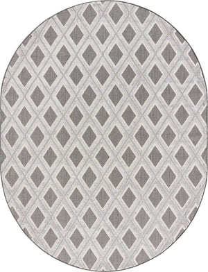 Charcoal 7' 10 x 10' Arlo Oval Area Rug 100% Polypropylene With Cotton Backing Easy Clean Indoor Living Room Bedroom Dining Office Carpet for Sale at Rug Engine