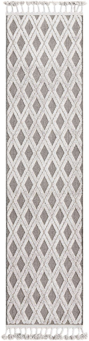 Charcoal 2' x 8' Arlo Runner Area Rug 100% Polypropylene With Cotton Backing Easy Clean Indoor Living Room Bedroom Dining Office Carpet for Sale at Rug Engine