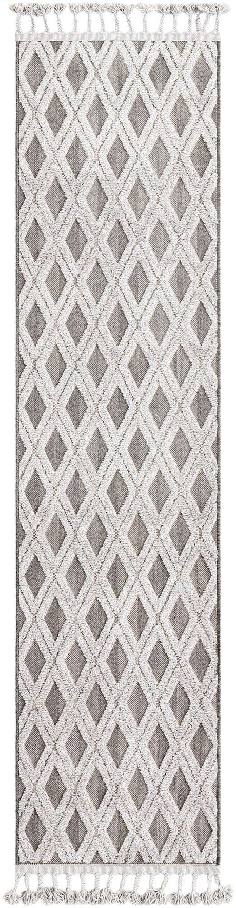 Charcoal 2' x 8' Arlo Runner Area Rug 100% Polypropylene With Cotton Backing Easy Clean Indoor Living Room Bedroom Dining Office Carpet for Sale at Rug Engine