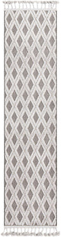 Charcoal 2' x 8' Arlo Runner Area Rug 100% Polypropylene With Cotton Backing Easy Clean Indoor Living Room Bedroom Dining Office Carpet for Sale at Rug Engine