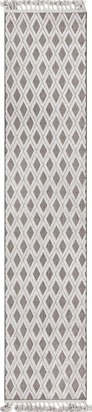 Charcoal 2' 7 x 12' Arlo Runner Area Rug 100% Polypropylene With Cotton Backing Easy Clean Indoor Living Room Bedroom Dining Office Carpet for Sale at Rug Engine