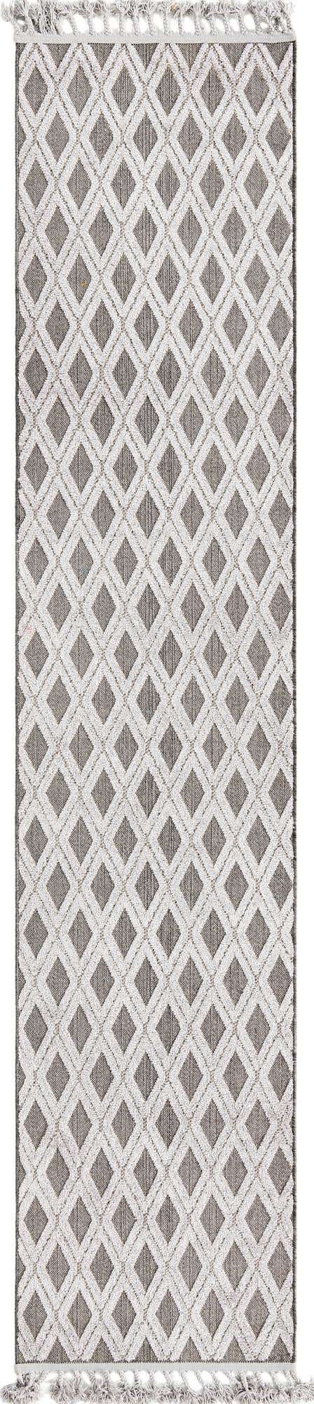 Charcoal 2' 7 x 12' Arlo Runner Area Rug 100% Polypropylene With Cotton Backing Easy Clean Indoor Living Room Bedroom Dining Office Carpet for Sale at Rug Engine