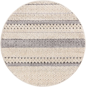 Sandy Beige 3' 3 x 3' 3 Arlo Round Area Rug 100% Polypropylene With Cotton Backing Easy Clean Indoor Living Room Bedroom Dining Office Carpet for Sale at Rug Engine