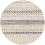 Sandy Beige 3' 3 x 3' 3 Arlo Round Area Rug 100% Polypropylene With Cotton Backing Easy Clean Indoor Living Room Bedroom Dining Office Carpet for Sale at Rug Engine