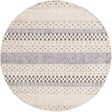 Sandy Beige 5' 3 x 5' 3 Arlo Round Area Rug 100% Polypropylene With Cotton Backing Easy Clean Indoor Living Room Bedroom Dining Office Carpet for Sale at Rug Engine