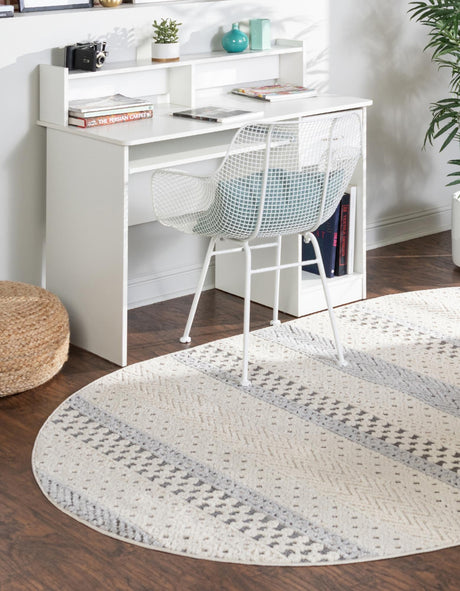 Sandy Beige 7' 10 x 10' Arlo Oval Area Rug 100% Polypropylene With Cotton Backing Easy Clean Indoor Living Room Bedroom Dining Office Carpet for Sale at Rug Engine