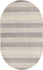 Sandy Beige 5' 3 x 8' Arlo Oval Area Rug 100% Polypropylene With Cotton Backing Easy Clean Indoor Living Room Bedroom Dining Office Carpet for Sale at Rug Engine