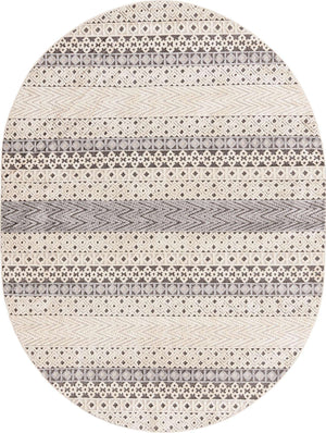 Sandy Beige 7' 10 x 10' Arlo Oval Area Rug 100% Polypropylene With Cotton Backing Easy Clean Indoor Living Room Bedroom Dining Office Carpet for Sale at Rug Engine