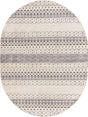 Sandy Beige 7' 10 x 10' Arlo Oval Area Rug 100% Polypropylene With Cotton Backing Easy Clean Indoor Living Room Bedroom Dining Office Carpet for Sale at Rug Engine