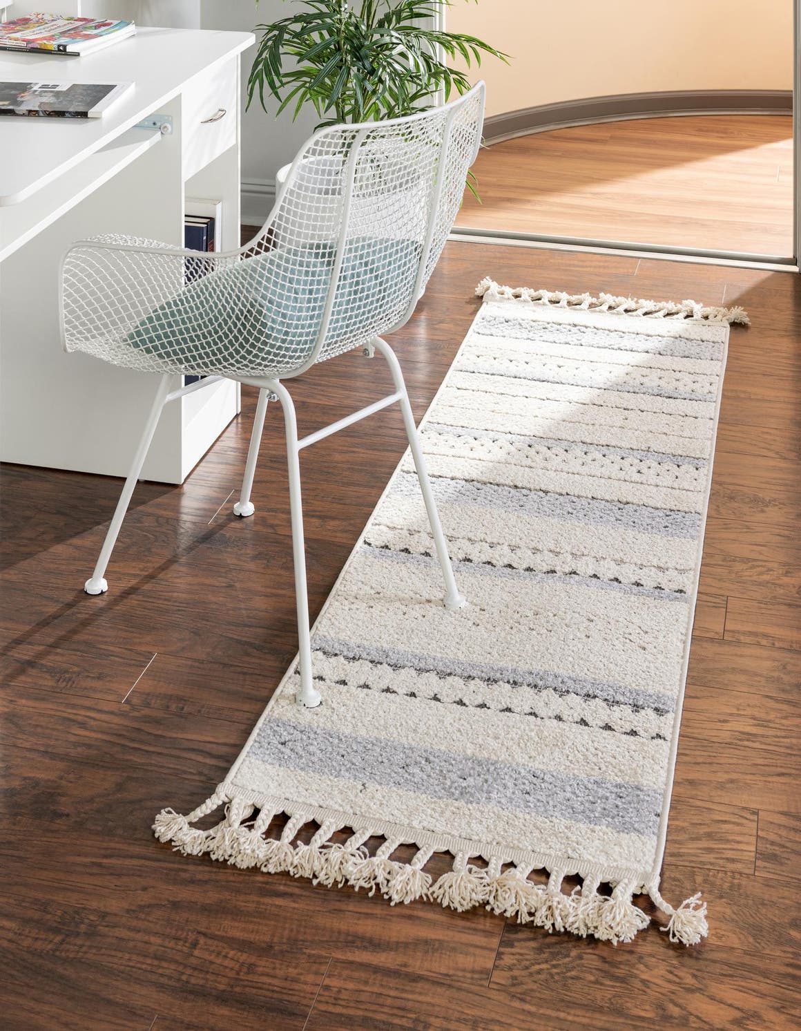 Sandy Beige 2' 7 x 12' Arlo Runner Area Rug 100% Polypropylene With Cotton Backing Easy Clean Indoor Living Room Bedroom Dining Office Carpet for Sale at Rug Engine