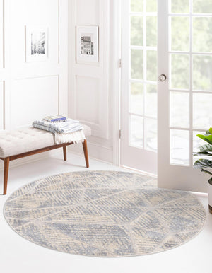 Sandy Beige 7' x 7' Arlo Round Area Rug 100% Polypropylene With Cotton Backing Easy Clean Indoor Living Room Bedroom Dining Office Carpet for Sale at Rug Engine