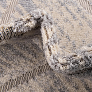 Sandy Beige 7' x 7' Arlo Round Area Rug 100% Polypropylene With Cotton Backing Easy Clean Indoor Living Room Bedroom Dining Office Carpet for Sale at Rug Engine