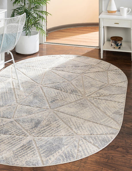 Sandy Beige 5' 3 x 8' Arlo Oval Area Rug 100% Polypropylene With Cotton Backing Easy Clean Indoor Living Room Bedroom Dining Office Carpet for Sale at Rug Engine