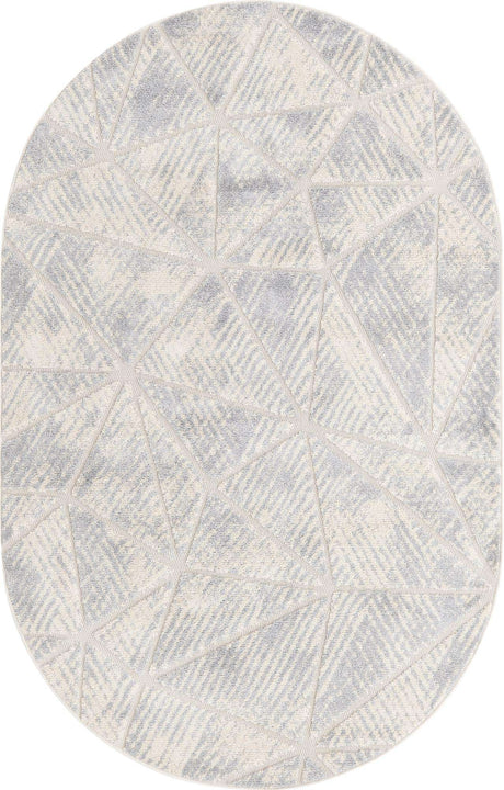 Sandy Beige 5' 3 x 8' Arlo Oval Area Rug 100% Polypropylene With Cotton Backing Easy Clean Indoor Living Room Bedroom Dining Office Carpet for Sale at Rug Engine