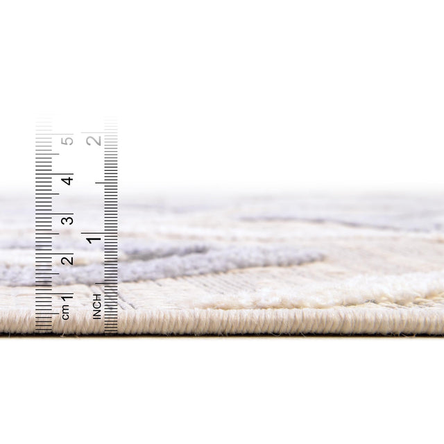Sandy Beige 5' 3 x 5' 3 Arlo Round Area Rug 100% Polypropylene With Cotton Backing Easy Clean Indoor Living Room Bedroom Dining Office Carpet for Sale at Rug Engine