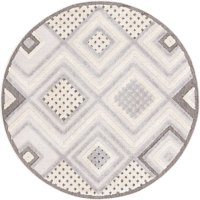 Sandy Beige 5' 3 x 5' 3 Arlo Round Area Rug 100% Polypropylene With Cotton Backing Easy Clean Indoor Living Room Bedroom Dining Office Carpet for Sale at Rug Engine
