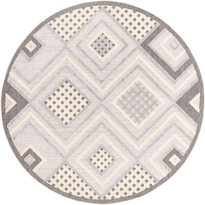 Sandy Beige 7' x 7' Arlo Round Area Rug 100% Polypropylene With Cotton Backing Easy Clean Indoor Living Room Bedroom Dining Office Carpet for Sale at Rug Engine