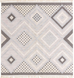 Sandy Beige 9' 10 x 9' 10 Arlo Square Area Rug 100% Polypropylene With Cotton Backing Easy Clean Indoor Living Room Bedroom Dining Office Carpet for Sale at Rug Engine