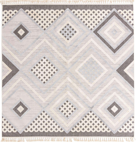 Sandy Beige 9' 10 x 9' 10 Arlo Square Area Rug 100% Polypropylene With Cotton Backing Easy Clean Indoor Living Room Bedroom Dining Office Carpet for Sale at Rug Engine