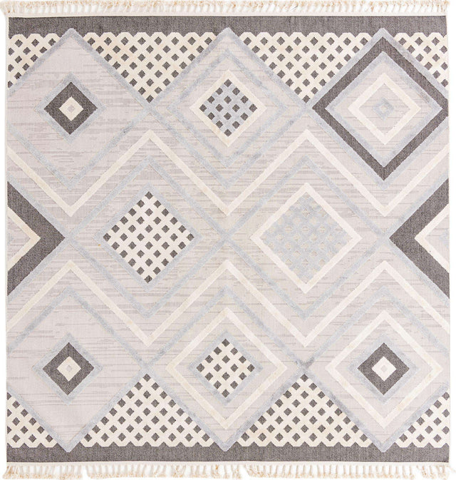 Sandy Beige 9' 10 x 9' 10 Arlo Square Area Rug 100% Polypropylene With Cotton Backing Easy Clean Indoor Living Room Bedroom Dining Office Carpet for Sale at Rug Engine