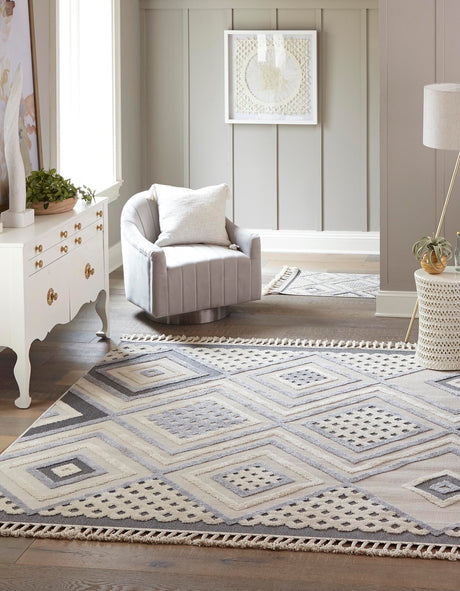 Sandy Beige 7' 10 x 7' 10 Arlo Square Area Rug 100% Polypropylene With Cotton Backing Easy Clean Indoor Living Room Bedroom Dining Office Carpet for Sale at Rug Engine