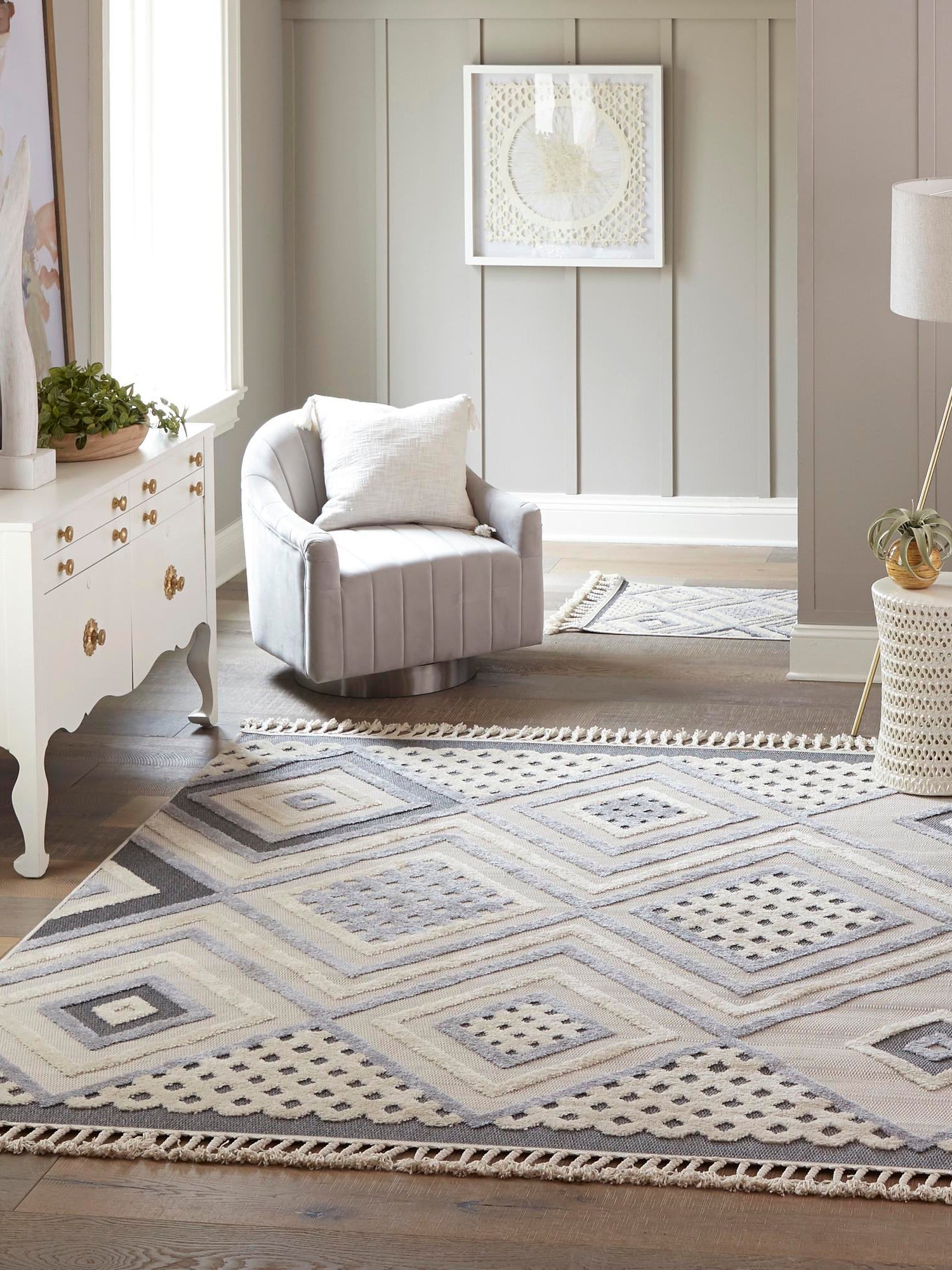 Sandy Beige 9' 10 x 9' 10 Arlo Square Area Rug 100% Polypropylene With Cotton Backing Easy Clean Indoor Living Room Bedroom Dining Office Carpet for Sale at Rug Engine