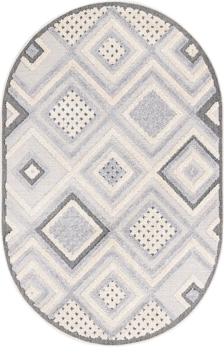 Sandy Beige 4' x 6' Arlo Oval Area Rug 100% Polypropylene With Cotton Backing Easy Clean Indoor Living Room Bedroom Dining Office Carpet for Sale at Rug Engine