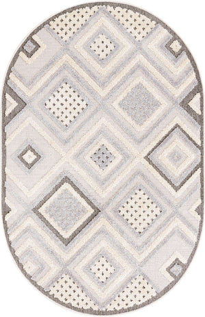 Sandy Beige 4' x 6' Arlo Oval Area Rug 100% Polypropylene With Cotton Backing Easy Clean Indoor Living Room Bedroom Dining Office Carpet for Sale at Rug Engine