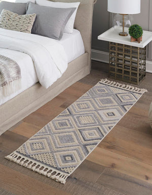 Sandy Beige 2' 7 x 12' Arlo Runner Area Rug 100% Polypropylene With Cotton Backing Easy Clean Indoor Living Room Bedroom Dining Office Carpet for Sale at Rug Engine