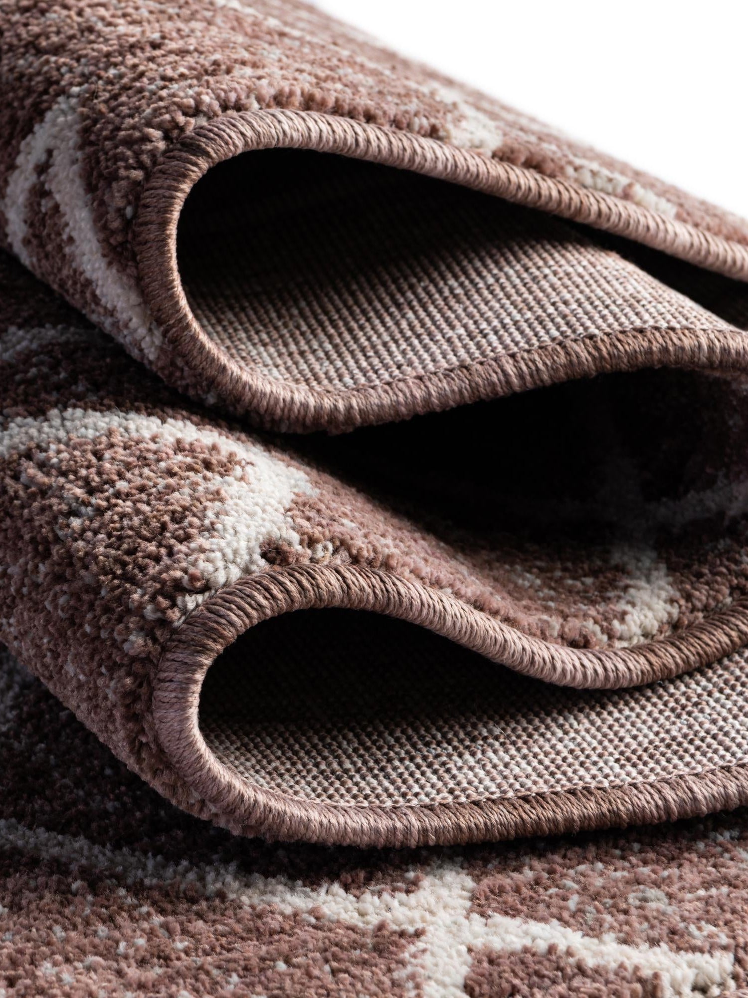 Dusty Rose 2' 7 x 12' Eco Trellis Runner Area Rug 100% Recycled Space Dyed Polyester With Cotton Backing Geometric Pattern Eco-Friendly Carpet for Sale at Rug Engine