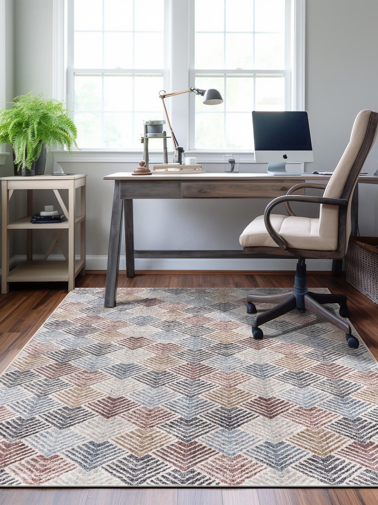Multicolor 2' x 3' Eco Trellis Rectangle Area Rug 100% Recycled Space Dyed Polyester With Cotton Backing Geometric Pattern Eco-Friendly Carpet for Sale at Rug Engine